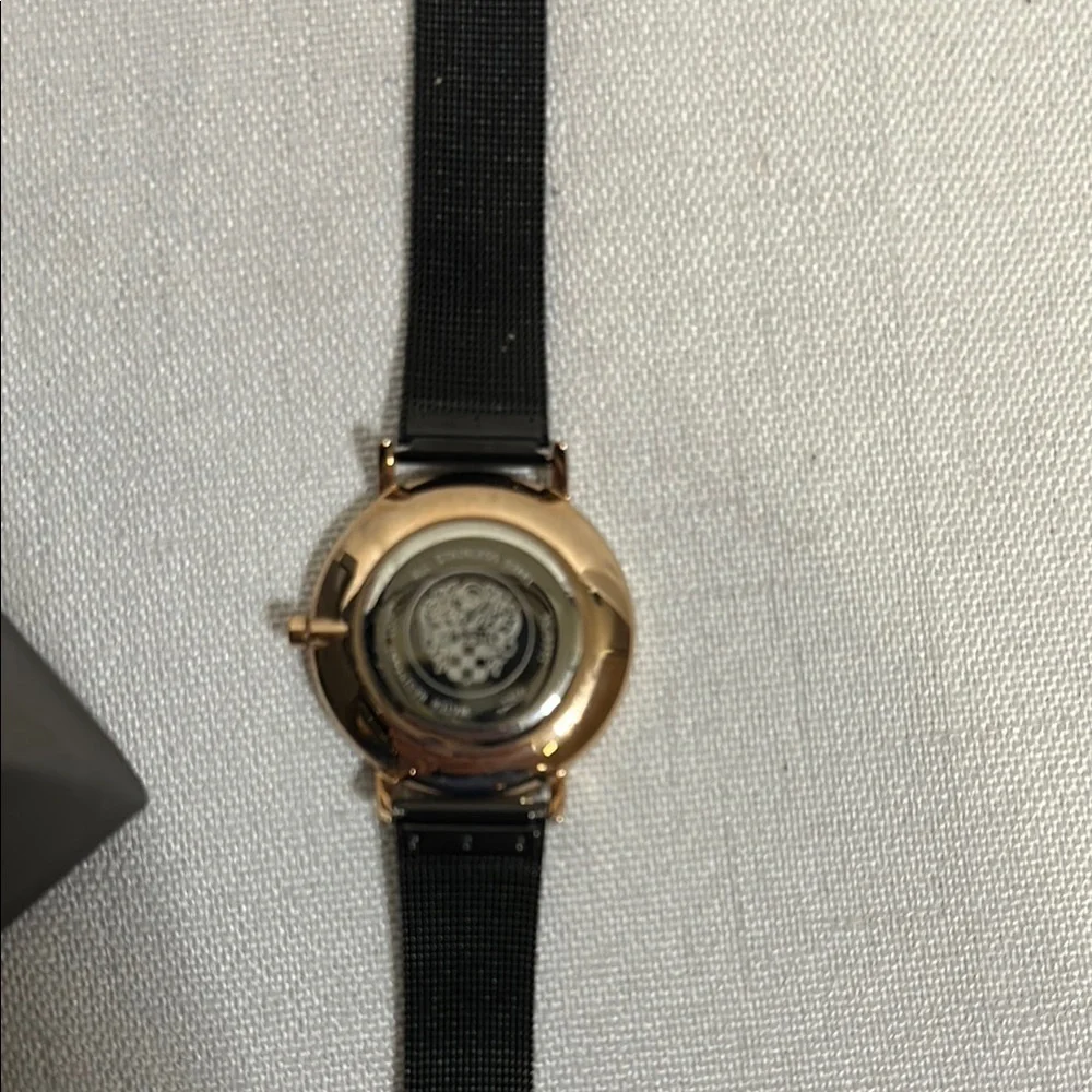 Vince Camuto Black and Rose Gold Analog Watch
